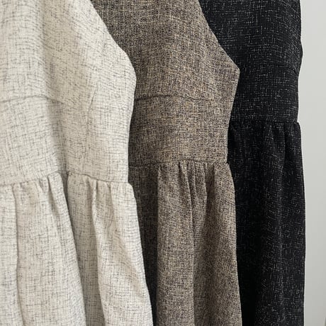 summer tweed cami OP