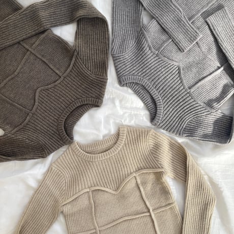 alpaca bustier docking pullover