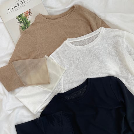 organdy cuffs TOPS