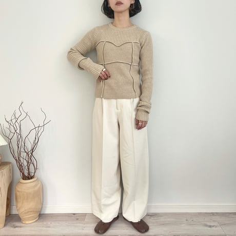 alpaca bustier docking pullover