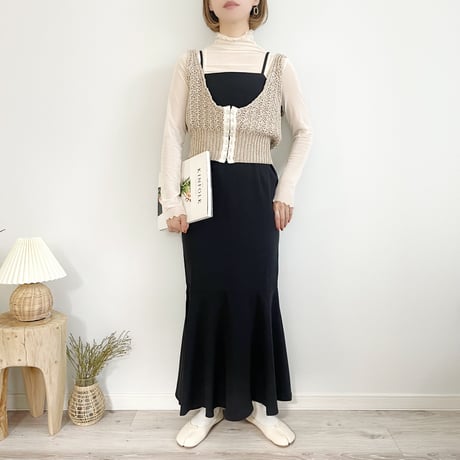 2WAY Linen Knit Bische