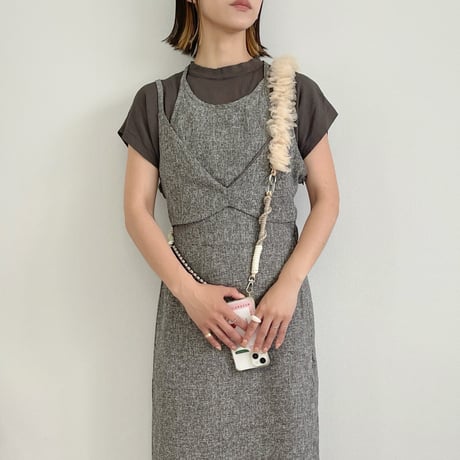 Halter neck summer tweed OP