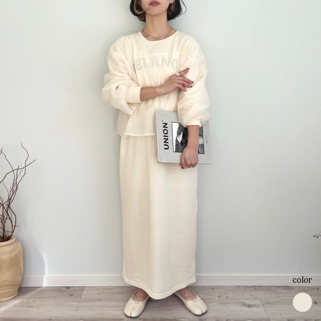 2WAY logo sheer sweat OP