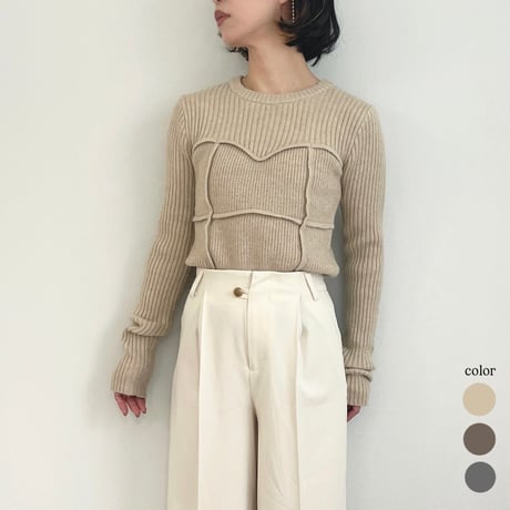 alpaca bustier docking pullover