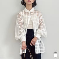 check mesh shirt