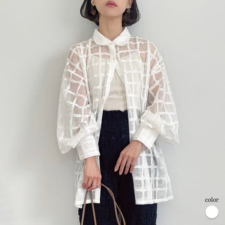 check mesh shirt