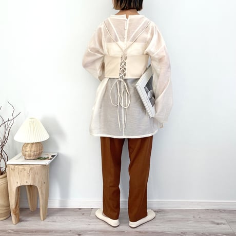 Sheer cord over top