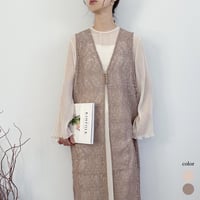 【MëKLIM original】Botanical lace Gilet OP