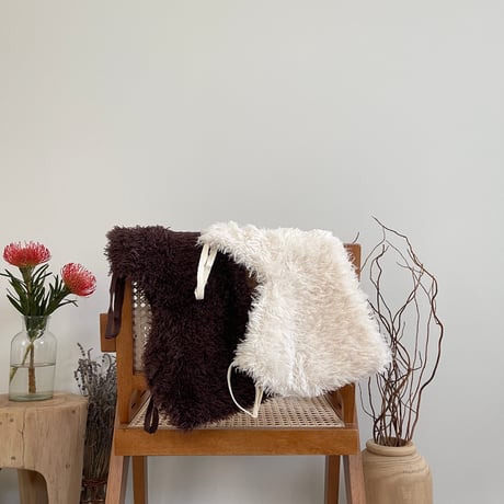 fur knit bustier