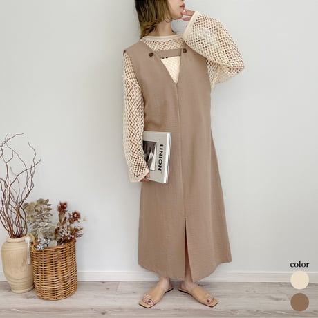 Linen touch 2WAY JSK