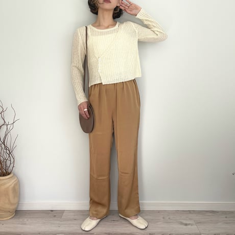 layered design knit TOPS
