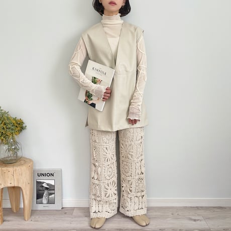 code stitch sheer pullover