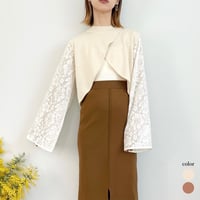 lace sleeve Knit