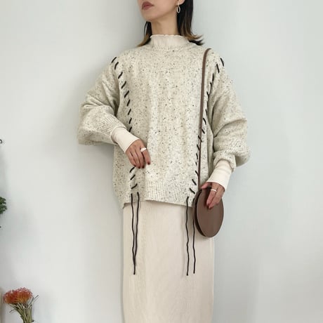 chocochip pattern knit