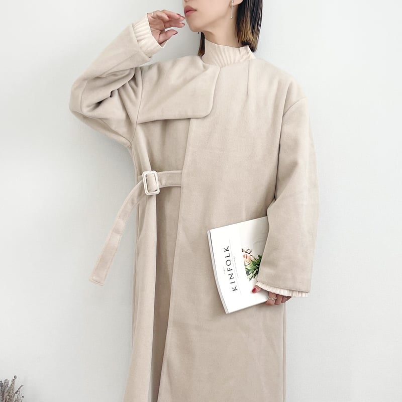 Asymmetry Long Coat | MëKLIM