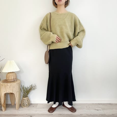 Tulle Docking 2WAY Knit