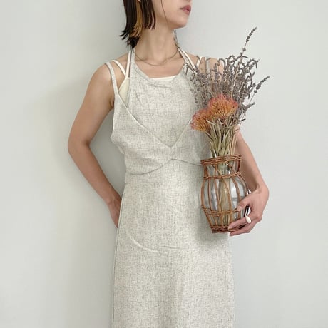 Halter neck summer tweed OP