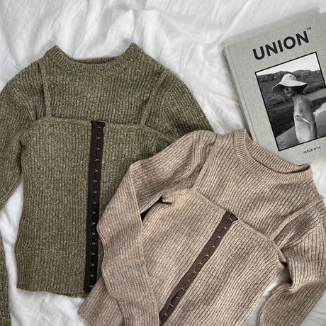 Hook knit Tops & cami set
