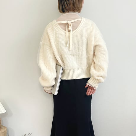 Tulle Docking 2WAY Knit