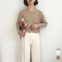 layered design knit TOPS