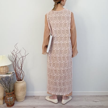 【MëKLIM original】Botanical lace Gilet OP