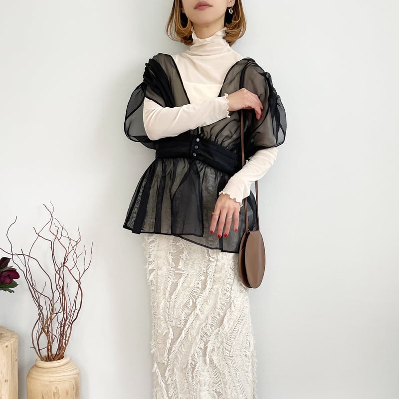 organdy sheer bustier | MëKLIM