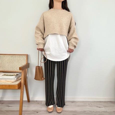 cropped pullover
