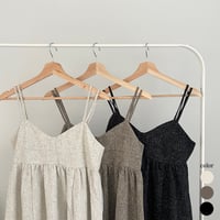 summer tweed cami OP