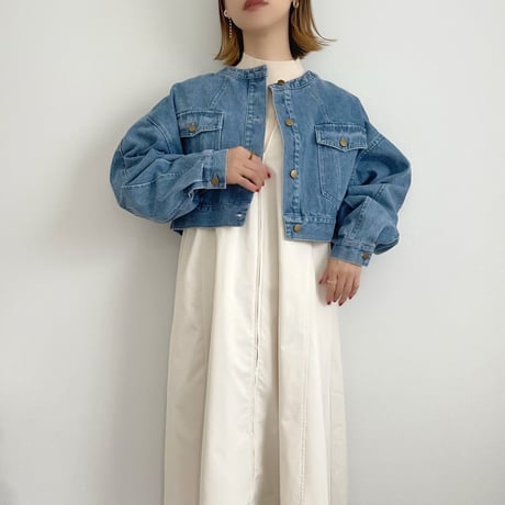 Denim Short Blouson