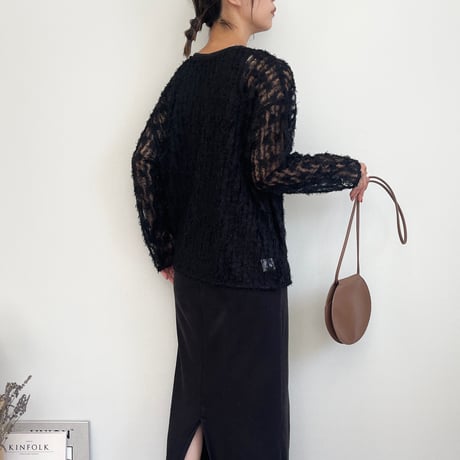 tulle frill 2WAY pullover