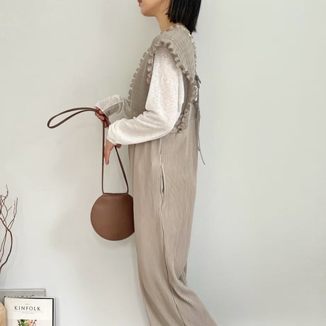 Back laceup salopette