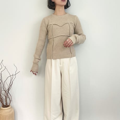 alpaca bustier docking pullover