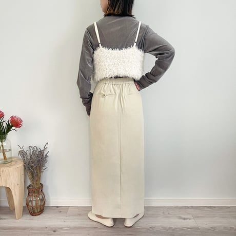 fur knit bustier