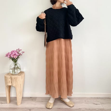quilted short length knit