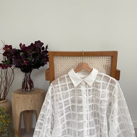 check mesh shirt