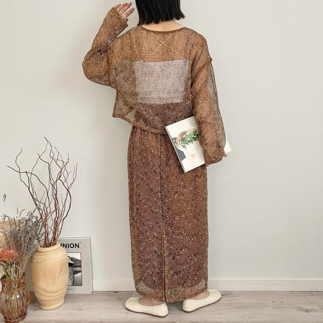 cut mesh pullover