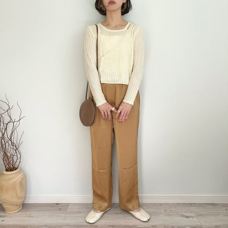 layered design knit TOPS