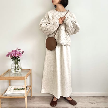 quilted short length knit