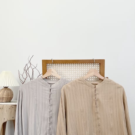Stand collar shirt