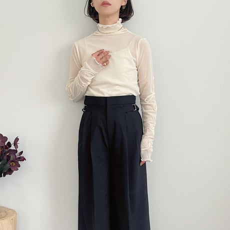 code stitch sheer pullover
