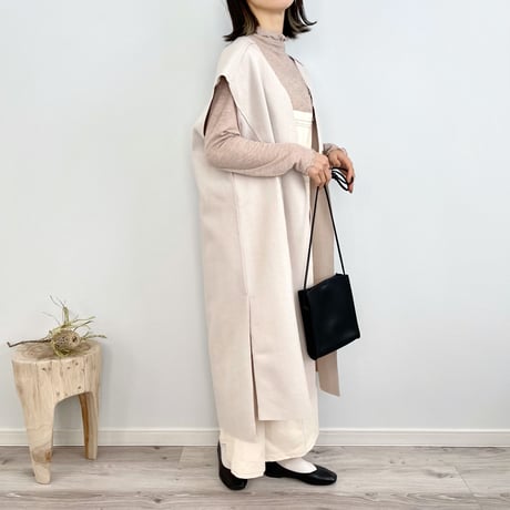 herringbone longvest gilet