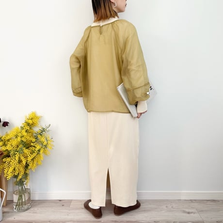 Sheer Blouse & Camisole Set