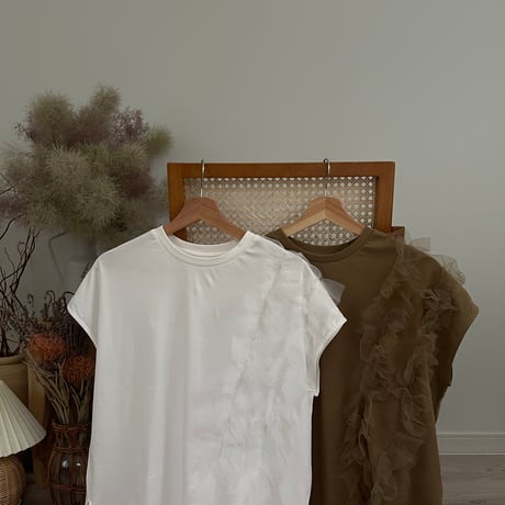 Compact Smooth Tulle Design Tops
