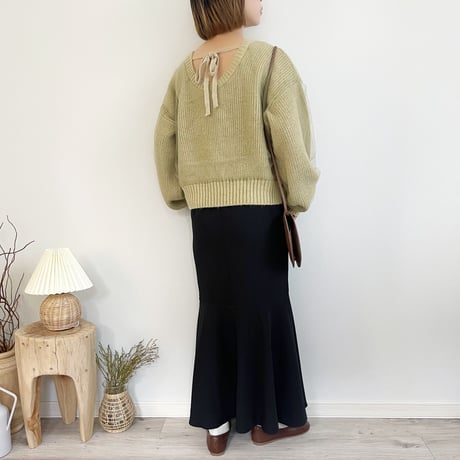 Tulle Docking 2WAY Knit