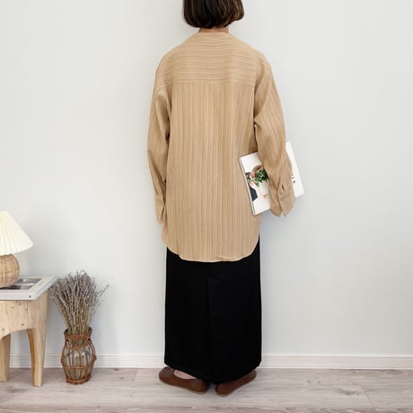 Stand collar shirt