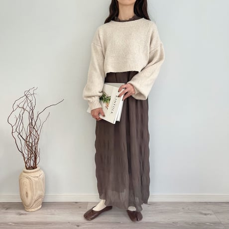 cropped pullover