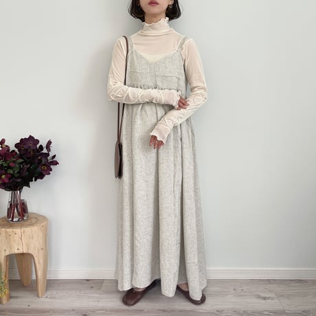 summer tweed cami OP