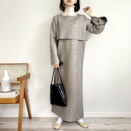 slit sleeve layered OP