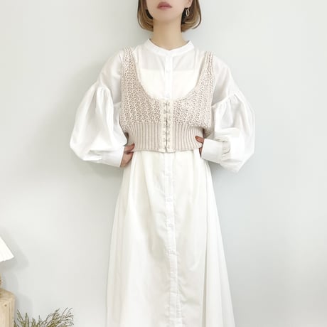2WAY Linen Knit Bische
