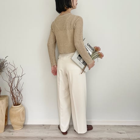 layered design knit TOPS